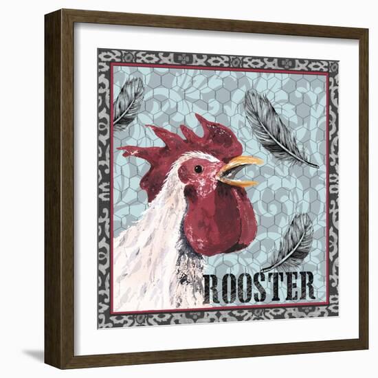 White Rooster I-Jade Reynolds-Framed Art Print