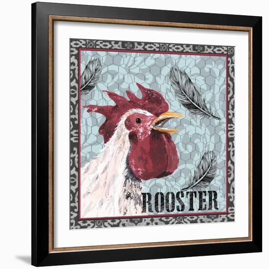 White Rooster I-Jade Reynolds-Framed Art Print