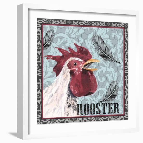 White Rooster I-Jade Reynolds-Framed Art Print