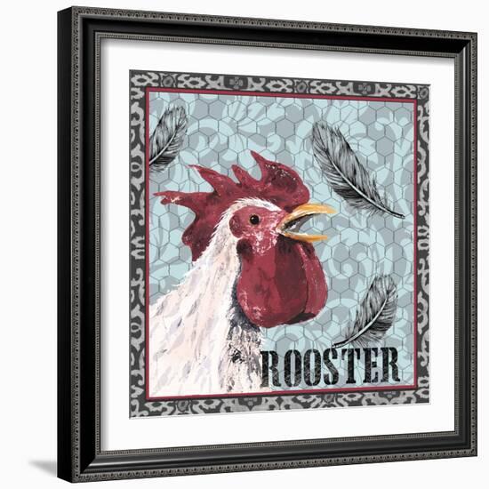 White Rooster I-Jade Reynolds-Framed Art Print