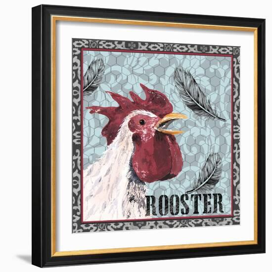 White Rooster I-Jade Reynolds-Framed Art Print