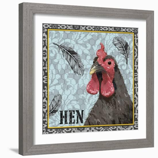 White Rooster II-Jade Reynolds-Framed Art Print