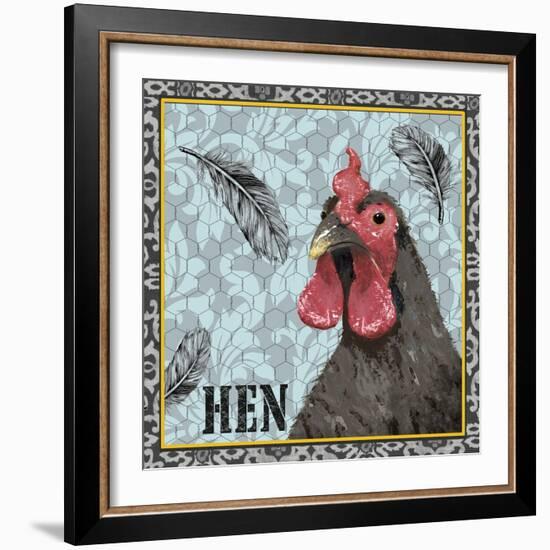 White Rooster II-Jade Reynolds-Framed Art Print