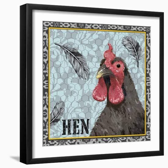 White Rooster II-Jade Reynolds-Framed Art Print