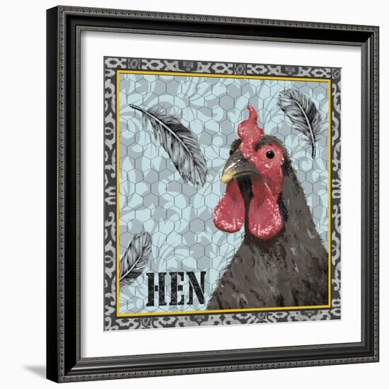 White Rooster II-Jade Reynolds-Framed Art Print