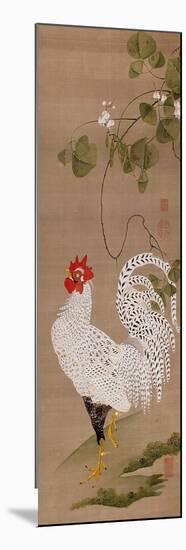White Rooster-Jakuchu Ito-Mounted Giclee Print