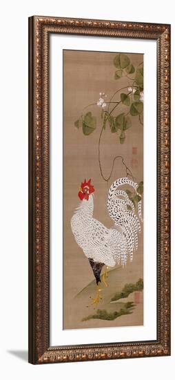 White Rooster-Jakuchu Ito-Framed Giclee Print