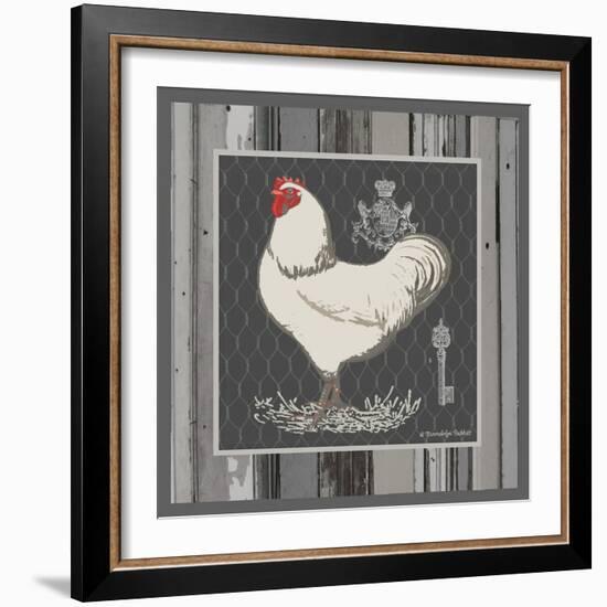 White Rooster-Gwendolyn Babbitt-Framed Premium Giclee Print