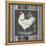 White Rooster-Gwendolyn Babbitt-Framed Stretched Canvas