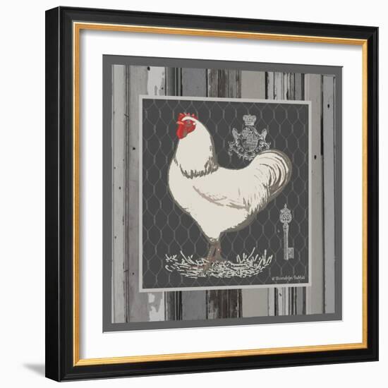 White Rooster-Gwendolyn Babbitt-Framed Art Print