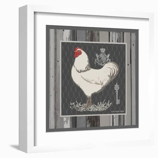 White Rooster-Gwendolyn Babbitt-Framed Art Print