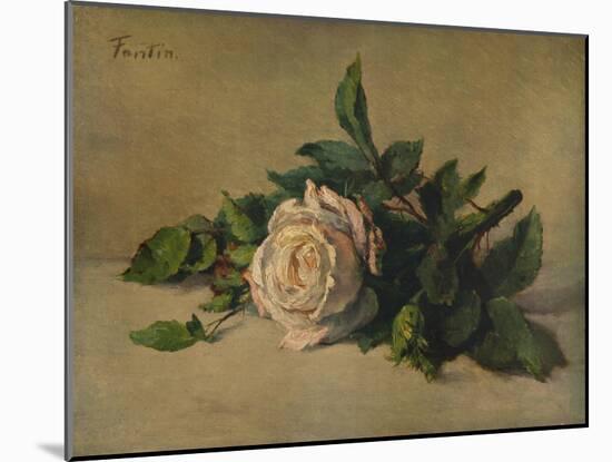 'White Rose', c1863, (1938)-Henri Fantin-Latour-Mounted Giclee Print