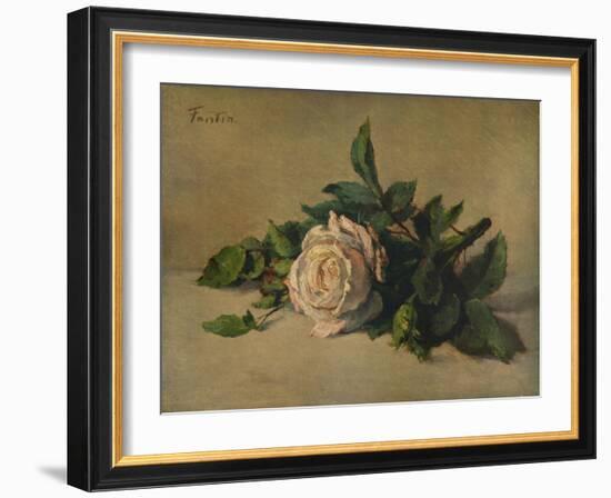 'White Rose', c1863, (1938)-Henri Fantin-Latour-Framed Giclee Print