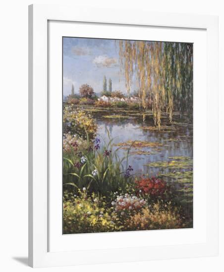 White Rose Garden-Horwich-Framed Art Print