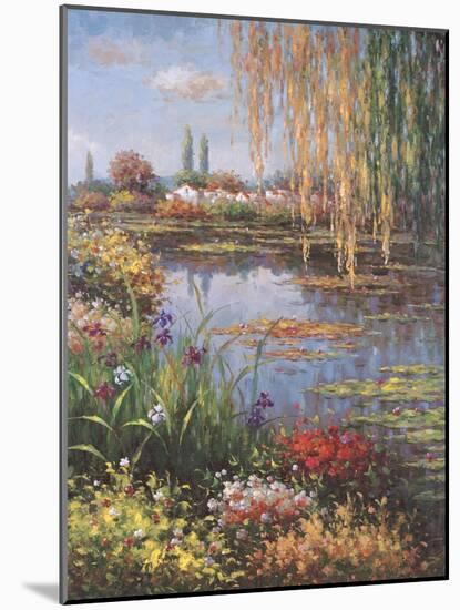 White Rose Garden-Horwich-Mounted Art Print