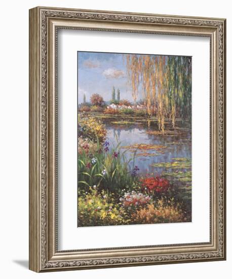 White Rose Garden-Horwich-Framed Art Print