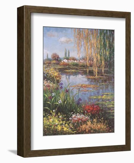 White Rose Garden-Horwich-Framed Art Print