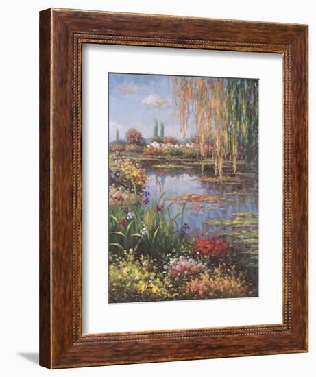 White Rose Garden-Horwich-Framed Art Print