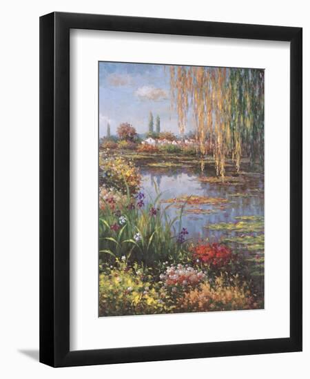 White Rose Garden-Horwich-Framed Art Print