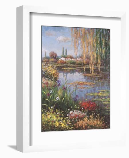 White Rose Garden-Horwich-Framed Art Print