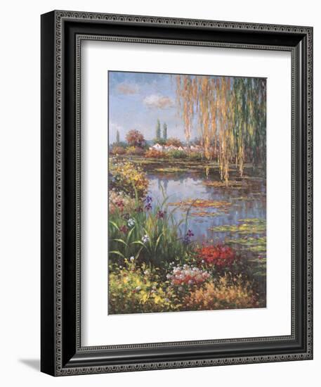 White Rose Garden-Horwich-Framed Art Print