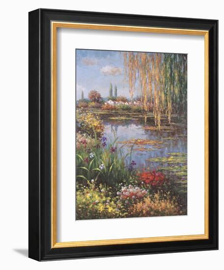 White Rose Garden-Horwich-Framed Art Print