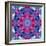 White Rose with Violet Blossoms Symmetric Ornament-Alaya Gadeh-Framed Photographic Print