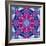 White Rose with Violet Blossoms Symmetric Ornament-Alaya Gadeh-Framed Photographic Print