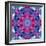 White Rose with Violet Blossoms Symmetric Ornament-Alaya Gadeh-Framed Photographic Print