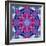 White Rose with Violet Blossoms Symmetric Ornament-Alaya Gadeh-Framed Photographic Print