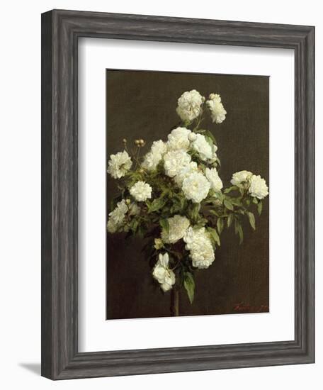 White Roses, 1870-Henri Fantin-Latour-Framed Giclee Print