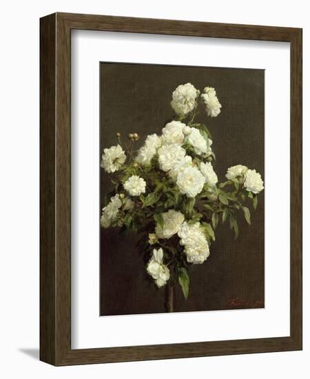 White Roses, 1870-Henri Fantin-Latour-Framed Giclee Print