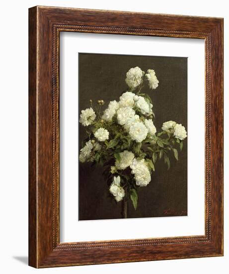 White Roses, 1870-Henri Fantin-Latour-Framed Giclee Print