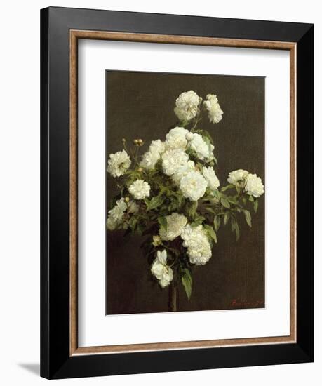 White Roses, 1870-Henri Fantin-Latour-Framed Giclee Print