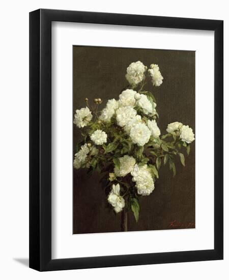 White Roses, 1870-Henri Fantin-Latour-Framed Giclee Print