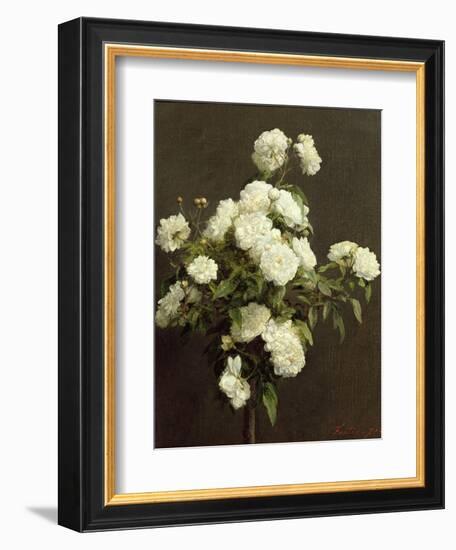 White Roses, 1870-Henri Fantin-Latour-Framed Giclee Print