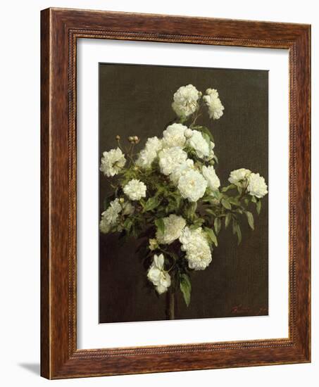 White Roses, 1870-Henri Fantin-Latour-Framed Giclee Print