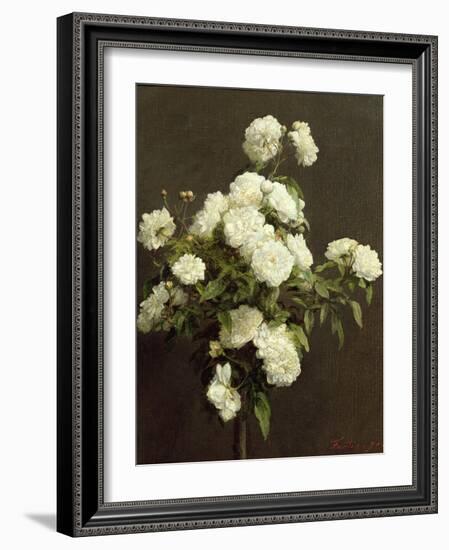 White Roses, 1870-Henri Fantin-Latour-Framed Giclee Print