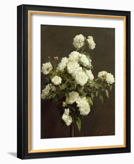 White Roses, 1870-Henri Fantin-Latour-Framed Giclee Print