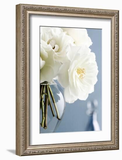 White Roses Bouquet-Christine Zalewski-Framed Art Print