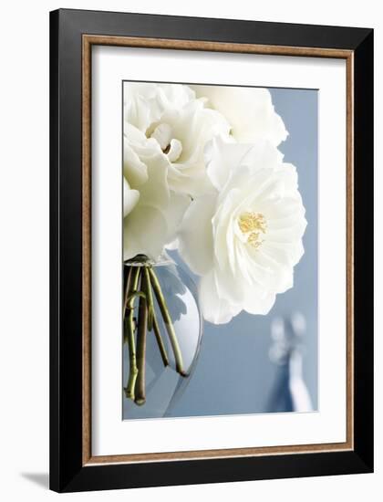 White Roses Bouquet-Christine Zalewski-Framed Art Print