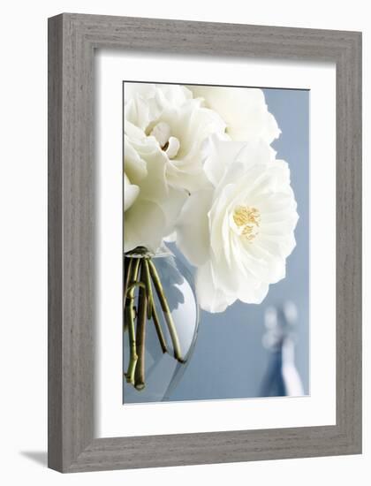 White Roses Bouquet-Christine Zalewski-Framed Art Print