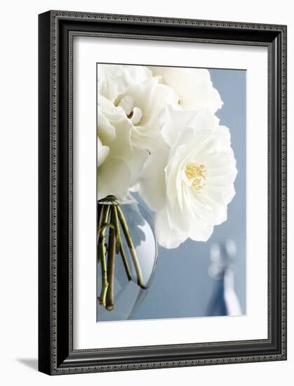 White Roses Bouquet-Christine Zalewski-Framed Art Print