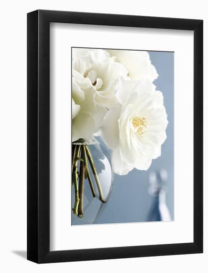 White Roses Bouquet-Christine Zalewski-Framed Art Print