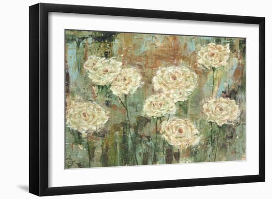 White Roses-Carol Black-Framed Art Print