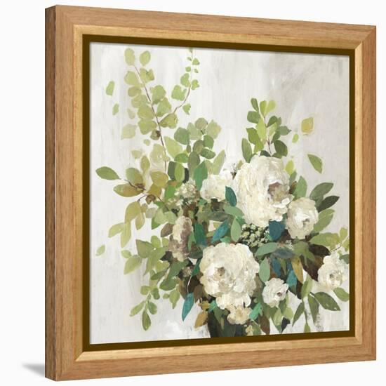 White Roses-Asia Jensen-Framed Stretched Canvas