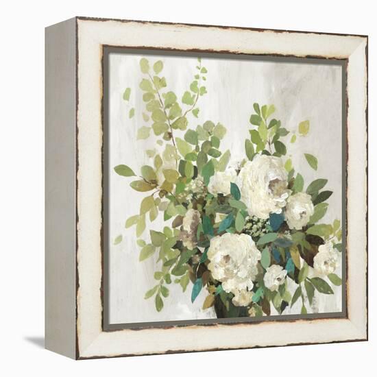 White Roses-Asia Jensen-Framed Stretched Canvas