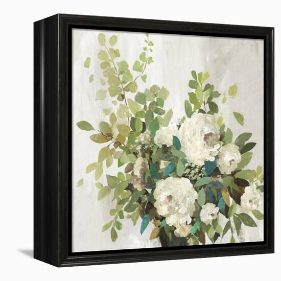 White Roses-Asia Jensen-Framed Stretched Canvas