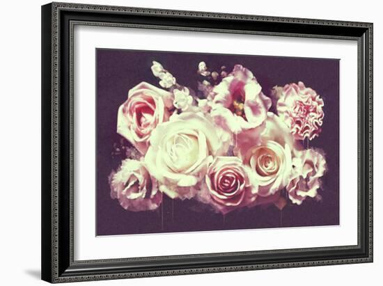 White Roses-null-Framed Art Print