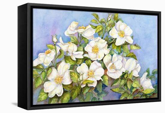 White Roses-Joanne Porter-Framed Premier Image Canvas